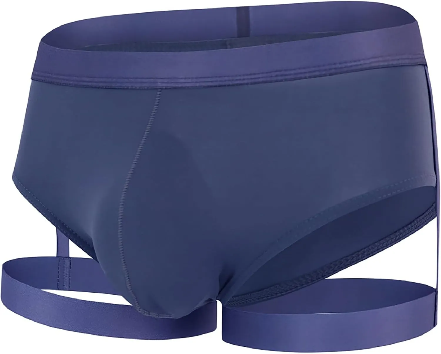 2025 Men's Breathable Mesh Bikini Briefs Sexy Pouch Ice Silk Underwear Low Rise Jockstrap Garter Underpants