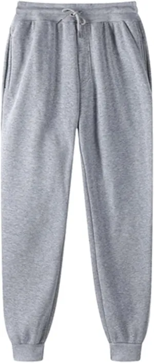 2025 Women Fleece Lined Joggers Casual Thermal Bunched Feet Sweatpant Sport Gym Pants Drawstring Workout Sweat Pant