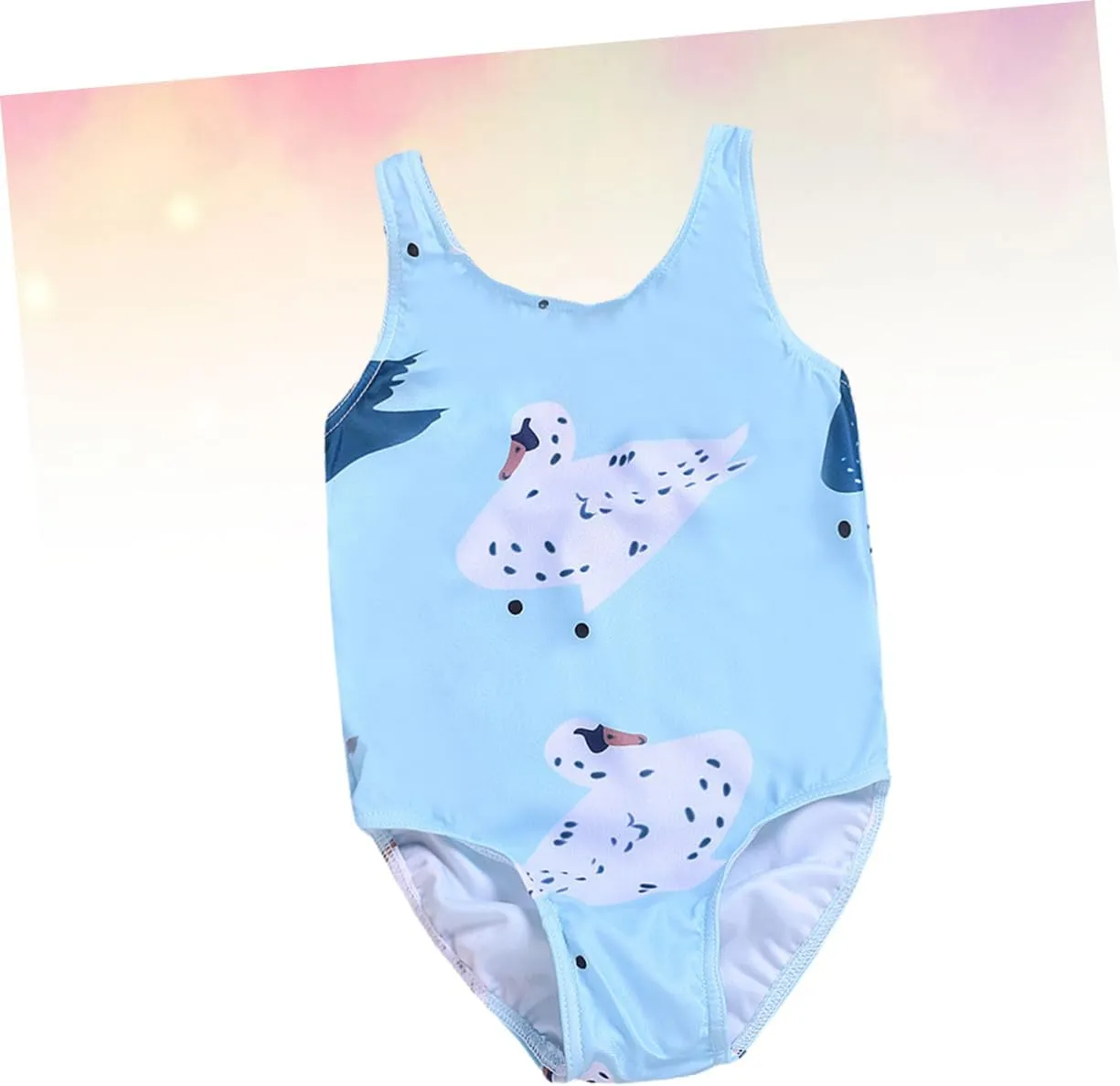 2pcs One Piece Swim Suits Girls Swimming Suits Girl Swimsuits Blue Swimwear for Girls Kid Swimsuit Summer Swimwear Cartoon One-Piece Swimsuit Child Girl One Piece Swimsuit