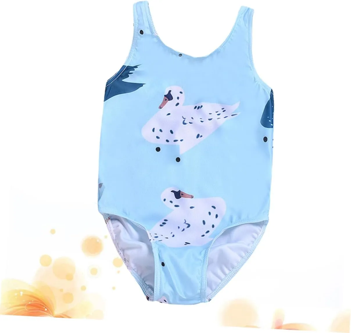 2pcs One Piece Swim Suits Girls Swimming Suits Girl Swimsuits Blue Swimwear for Girls Kid Swimsuit Summer Swimwear Cartoon One-Piece Swimsuit Child Girl One Piece Swimsuit