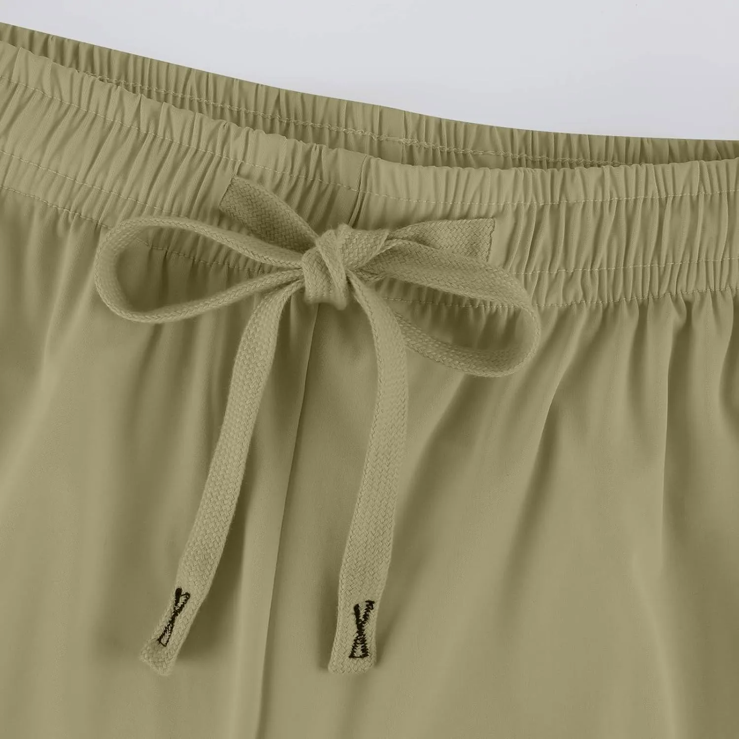 3 Pack Beeswan Pants for Women Stretch Plus Size Comfy Pant Drawstring Hiking Golf Beeswan Pants with Pockets