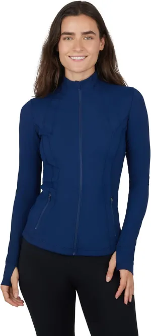 90 Degree By Reflex Women’s Lightweight, Full Zip Running Track Jacket