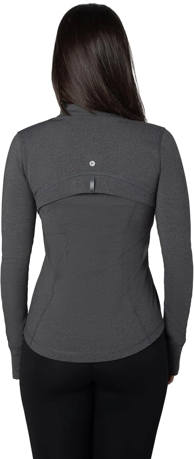 90 Degree By Reflex Women’s Lightweight, Full Zip Running Track Jacket