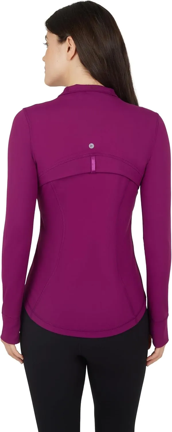 90 Degree By Reflex Women’s Lightweight, Full Zip Running Track Jacket