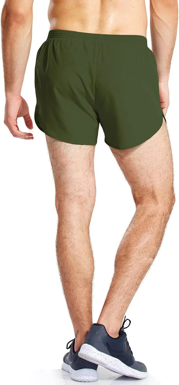 baleaf Men's 3” Running Shorts Gym Quick Dry Athletic Workout Pocket Lightweight Brief