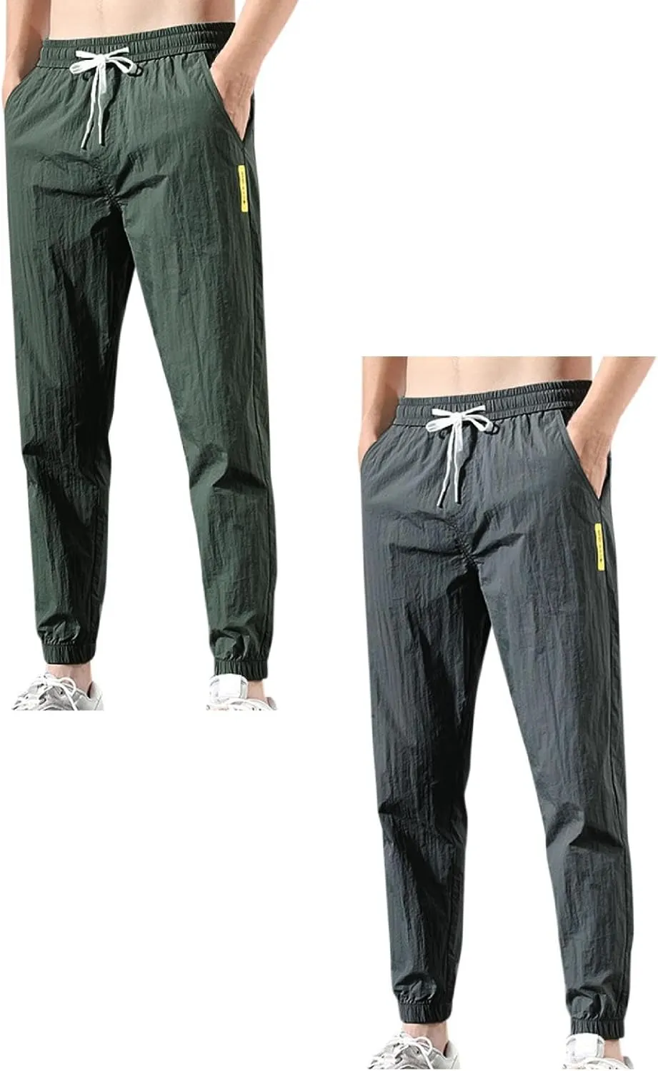 BIFUTON Sweat Pants for Men 2 Pack,Joggers for Men Slim Fit Gym Athletic Sweatpants Drawstring Hiking Pants with Pockets