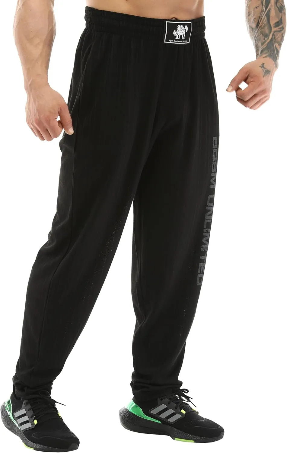 BIG SAM SPORTSWEAR COMPANY Men's Baggy Sweatpants with Pockets, Oldschool Loose Fit Gym Pants