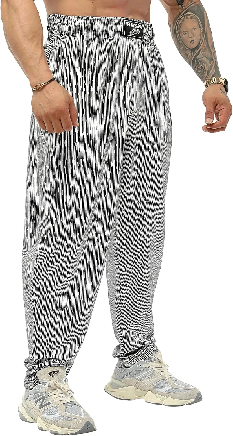 BIG SAM SPORTSWEAR COMPANY Men's Baggy Sweatpants with Pockets, Oldschool Loose Fit Gym Pants