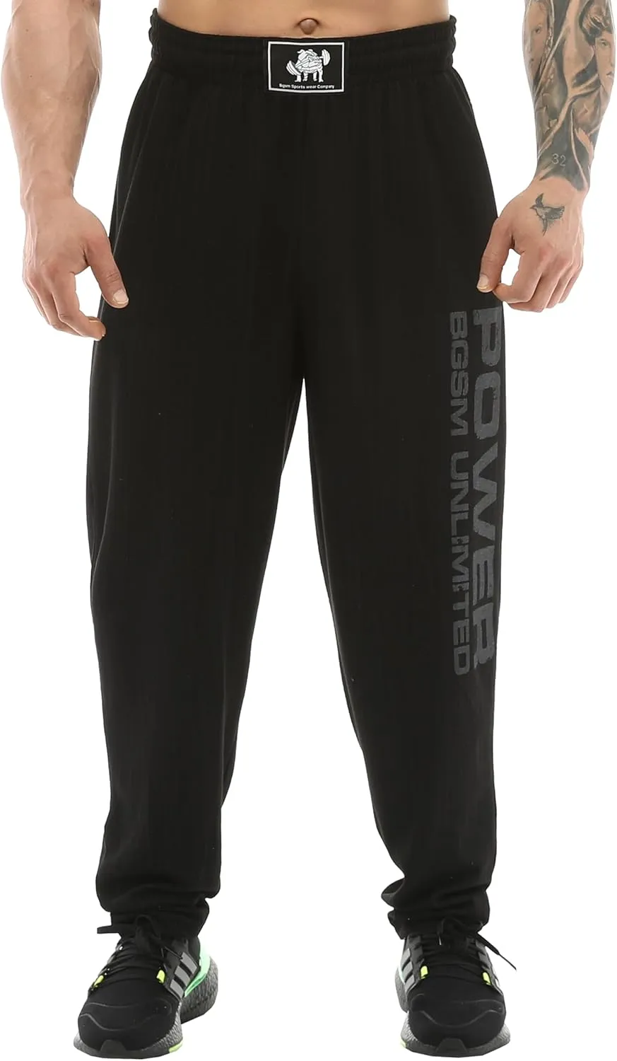 BIG SAM SPORTSWEAR COMPANY Men's Baggy Sweatpants with Pockets, Oldschool Loose Fit Gym Pants
