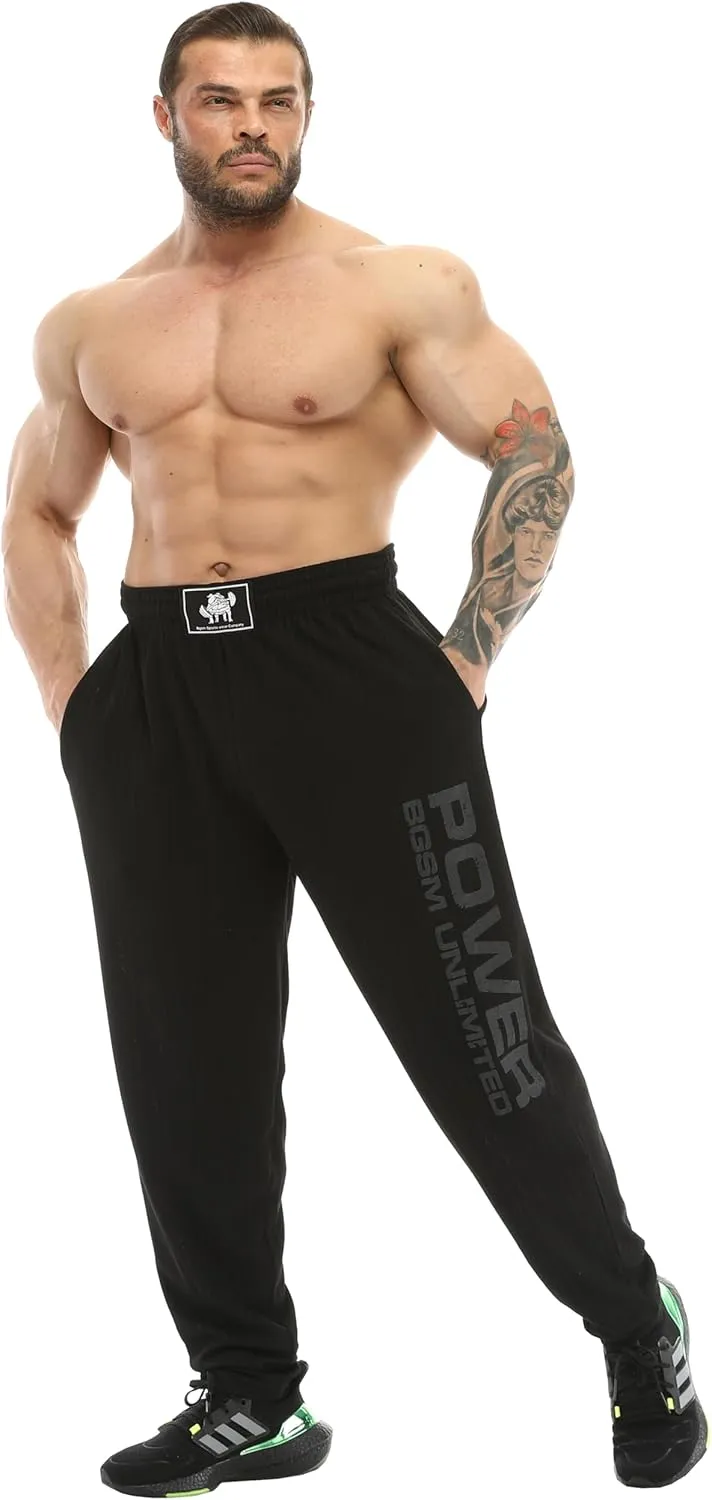 BIG SAM SPORTSWEAR COMPANY Men's Baggy Sweatpants with Pockets, Oldschool Loose Fit Gym Pants