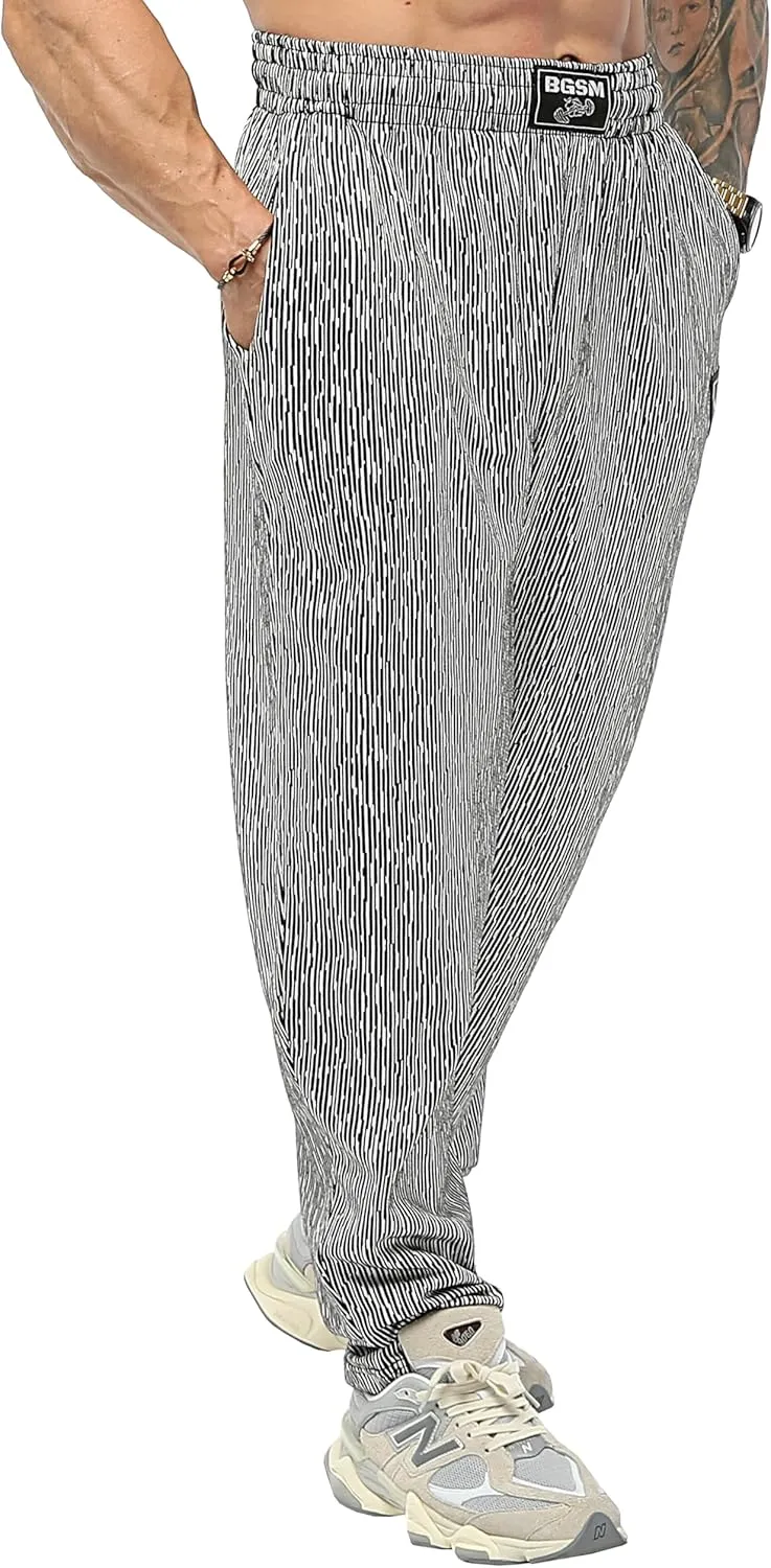 BIG SAM SPORTSWEAR COMPANY Men's Baggy Sweatpants with Pockets, Oldschool Loose Fit Gym Pants
