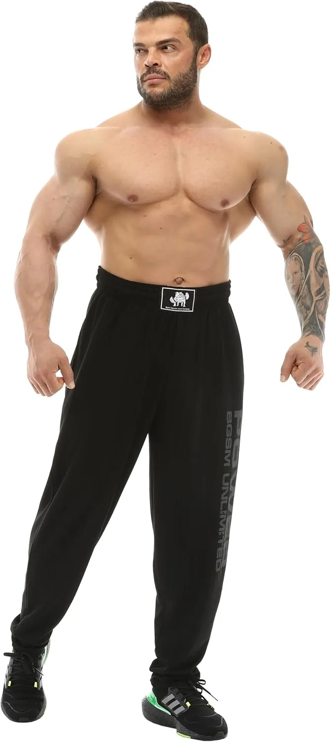 BIG SAM SPORTSWEAR COMPANY Men's Baggy Sweatpants with Pockets, Oldschool Loose Fit Gym Pants