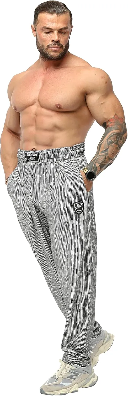 BIG SAM SPORTSWEAR COMPANY Men's Baggy Sweatpants with Pockets, Oldschool Loose Fit Gym Pants