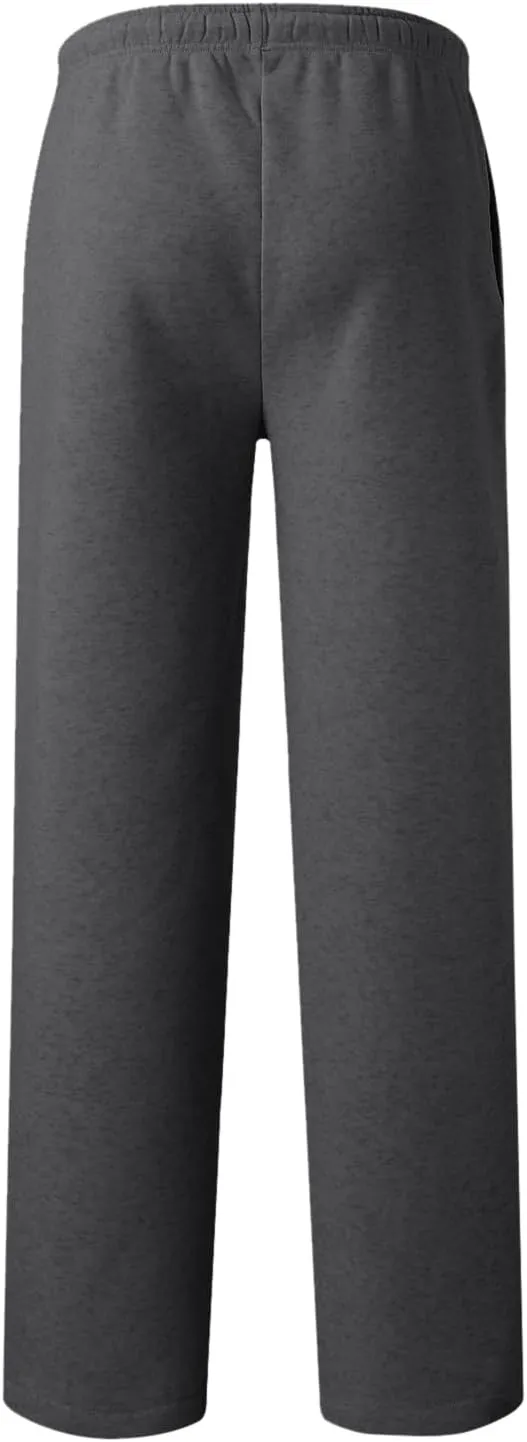 Black Cargo Pants Men Baggy Sweatpants for Men Mens Heavyweight Drawstring Cargo Sweatpants Loose Fit Athletic Gym Pants