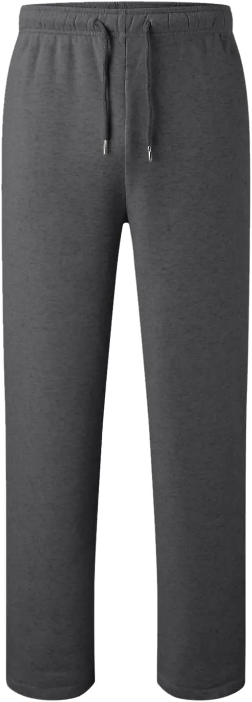 Black Cargo Pants Men Baggy Sweatpants for Men Mens Heavyweight Drawstring Cargo Sweatpants Loose Fit Athletic Gym Pants