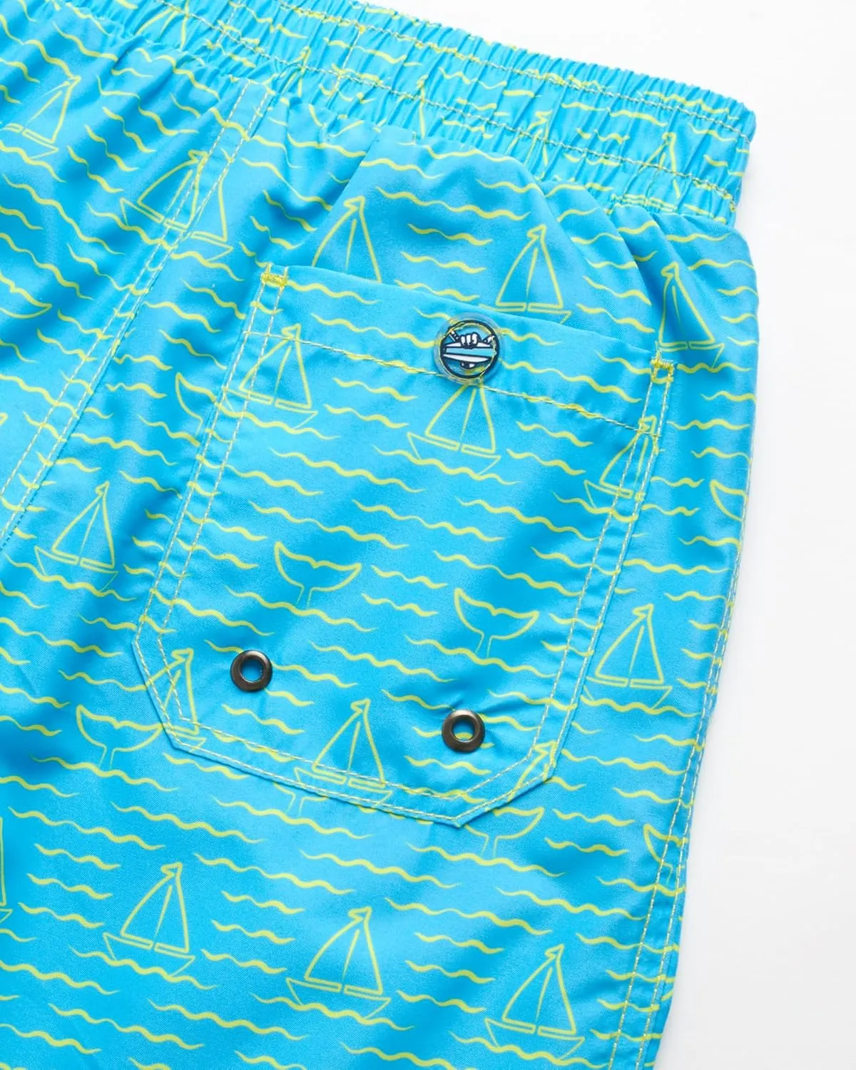 Boys' Rash Guard Swimwear Set - 3 Piece UPF 50  Long Sleeve Rash Guard Shirt, Bathing Suit, Reversible Bucket Hat (5-14)