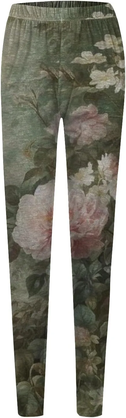Butt Lift Leggings for Women Tummy Control Womens Printed Leggings with Pockets Leggings Women Sport