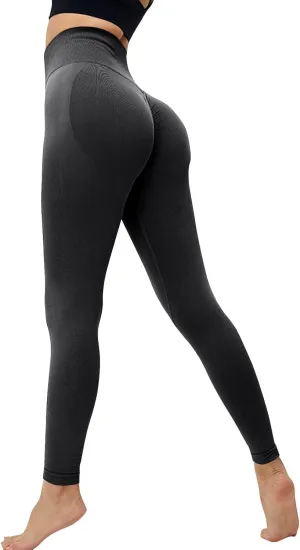 Butt Scrunch Workout Leggings for Women, Butt Lifting High Waisted Gym Yoga Pants with Tummy Control
