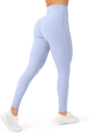 Buttery Soft Workout Leggings for Women - High Waisted No Front Seam Gym Leggings Yoga Pants - FlexFlow