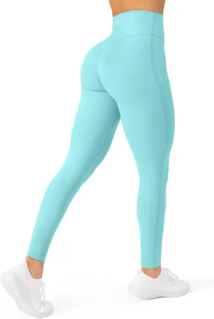 Buttery Soft Workout Leggings for Women - High Waisted No Front Seam Gym Leggings Yoga Pants - FlexFlow