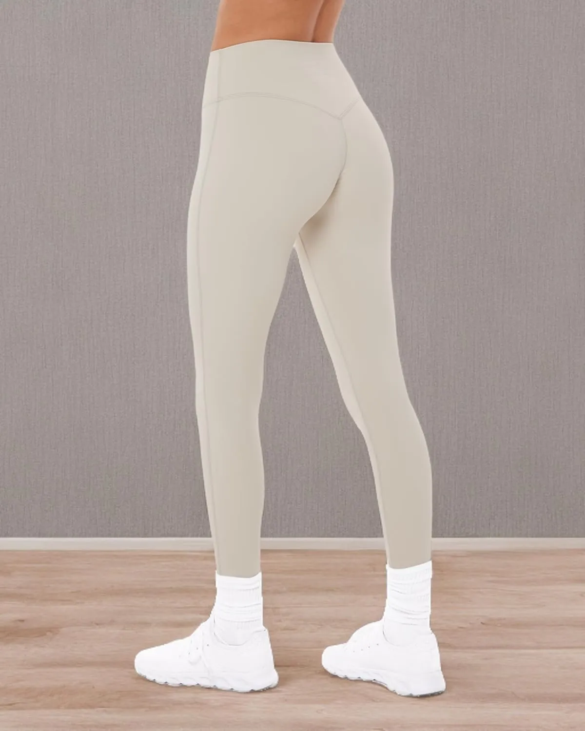 Buttery Soft Workout Leggings for Women - High Waisted No Front Seam Gym Leggings Yoga Pants - FlexFlow