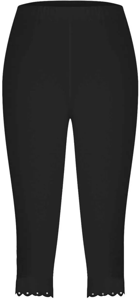 Capri Leggings for Women Plus Size High Waisted Capris Rhinestone Hem Yoga Cropped Trousers 2025 Summer Gym Pants