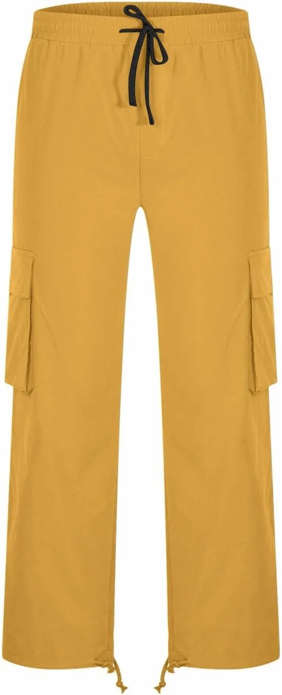 Cargo Pants for Men, Mens Cargo Pants Casual Joggers Athletic Pants Cotton Loose Straight Sweatpants with Pockets