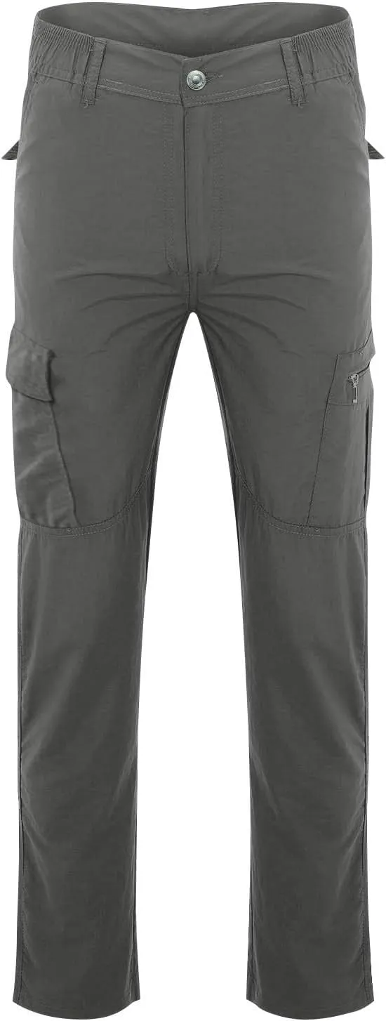 Cargo Pants for Men, Tactic Pants for Men Work Hiking Water Resistant Ripstop Flex Lightweight Outdoor Trousers