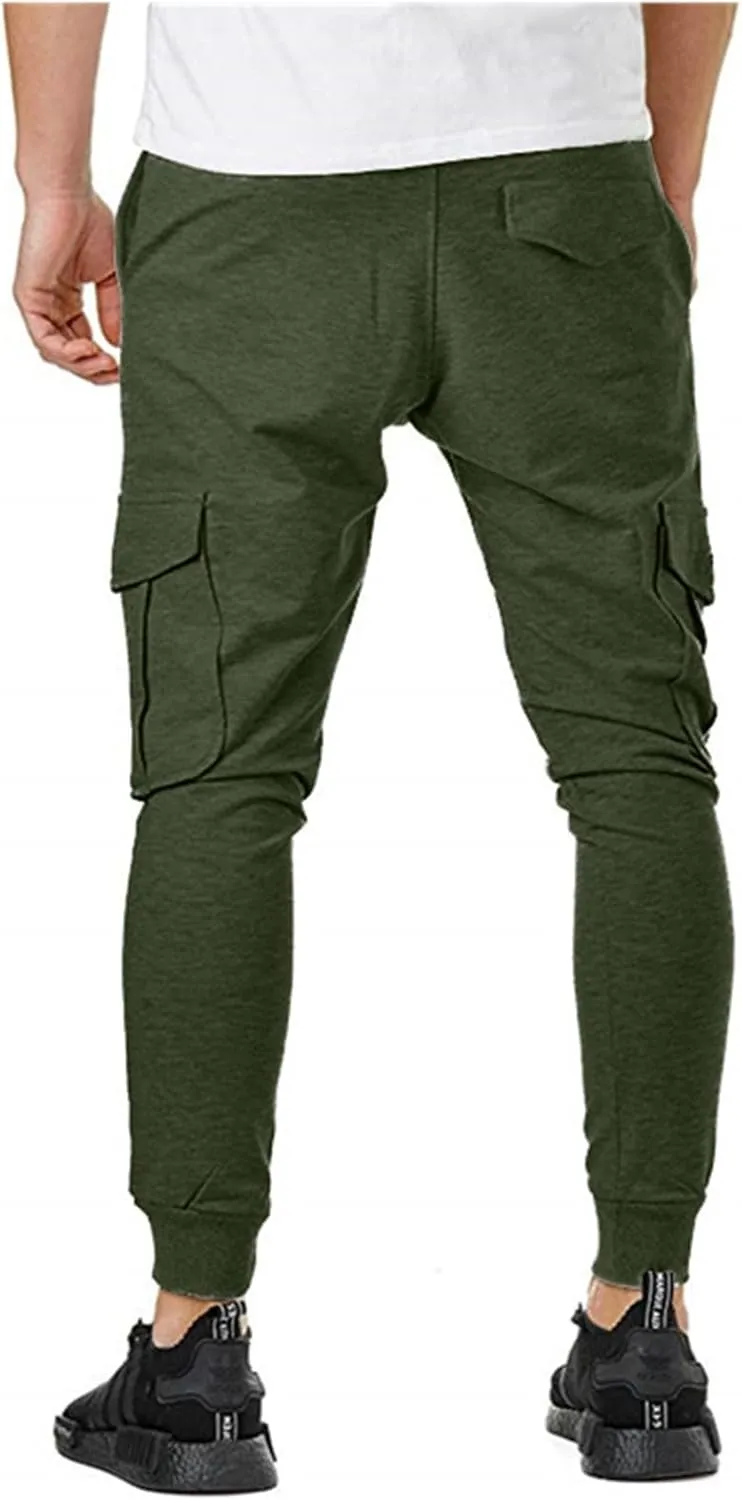 Cargo Pants for Men Wide Leg Multi Pockets Mens Pants Classic Cotton Casual Work Hiking Relaxed Fit Pants
