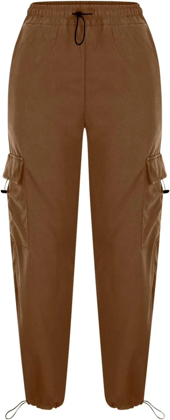 Cargo Pants Women Baggy Y2k Trendy Teen Girls High Waisted Jogger Pants Athletic Hiking Outdoor Streetwear Cargo Pant