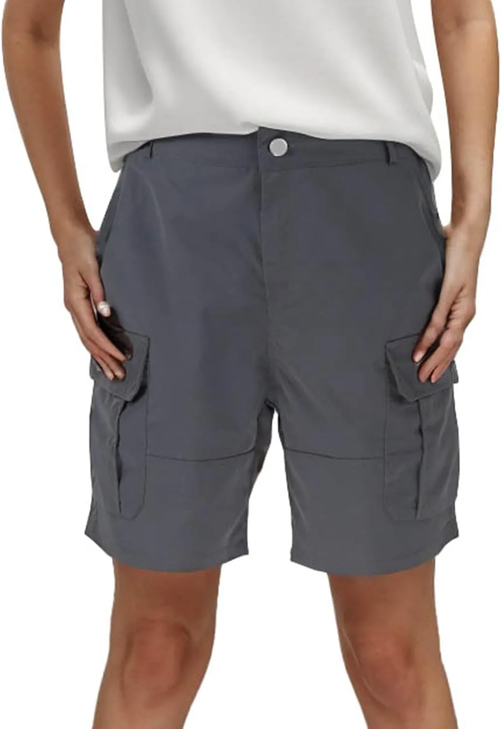 Cargo Shorts for Women Casual Summer Pants Chino Shorts Lightweight Sport Shorts Elastic Waist Boxer Short Yoga Short