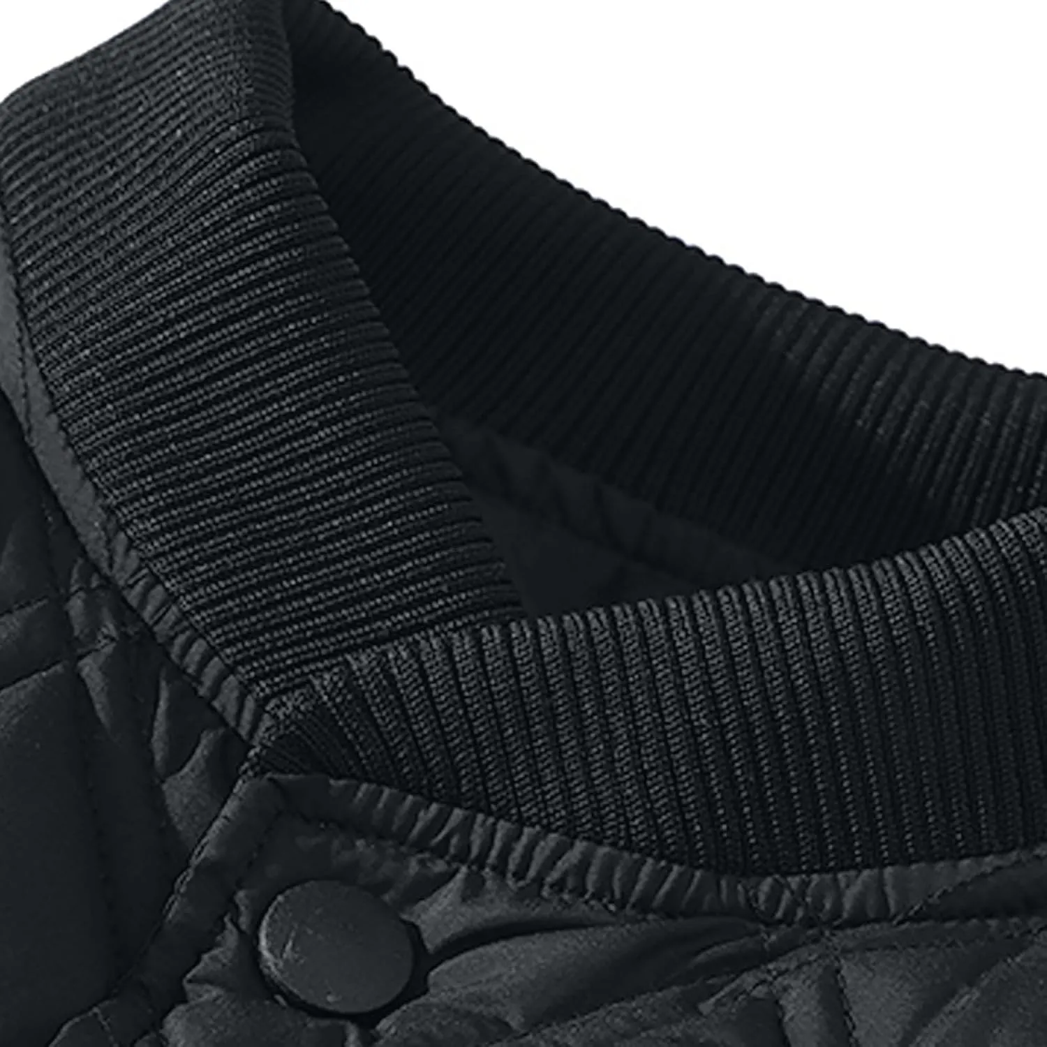 Casual Baseball Puffer Jacket for Men Solid Button Down Plus Size Down Coats Winter Thicken Warm Ski Jackets