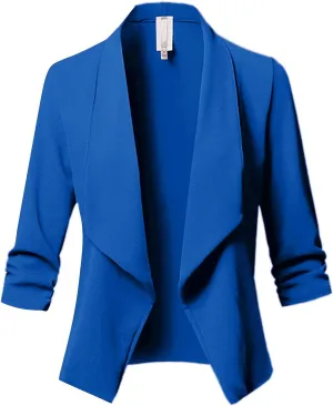 ChicCrate Blazer Jackets for Women Casual Long Sleeve Elegant Work Office Jacket Open Front Cardigan Outwear