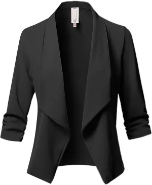 ChicCrate Blazers for Women Business Casual Suit Jackets Long Sleeve Open Front Cardigan Work Office 2025 Trendy Coats