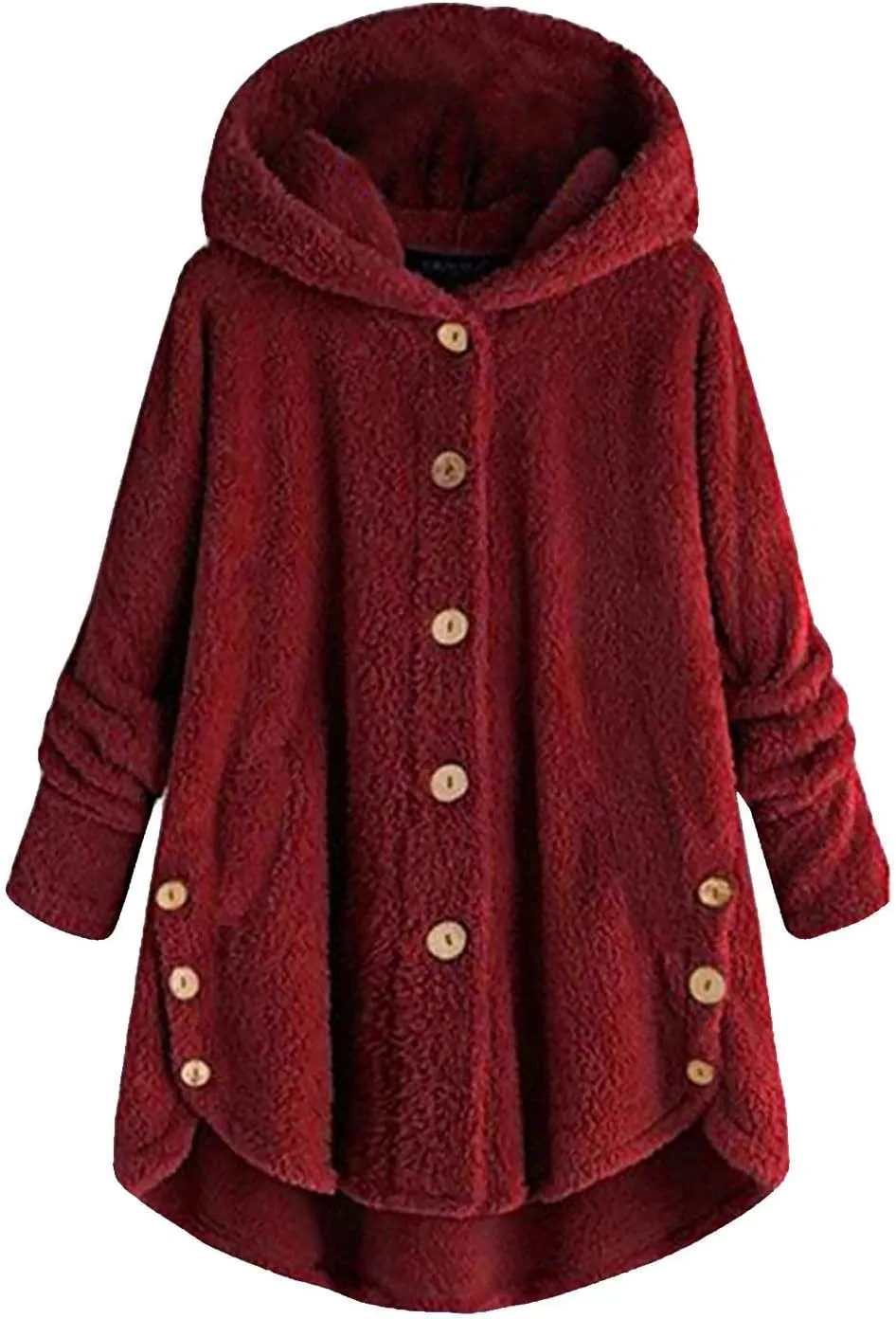 ChicCrate Womens Hooded Fuzzy Fleece Casual Coat Oversized Winter Warm Jacket Outerwear Trendy Fashion 2025