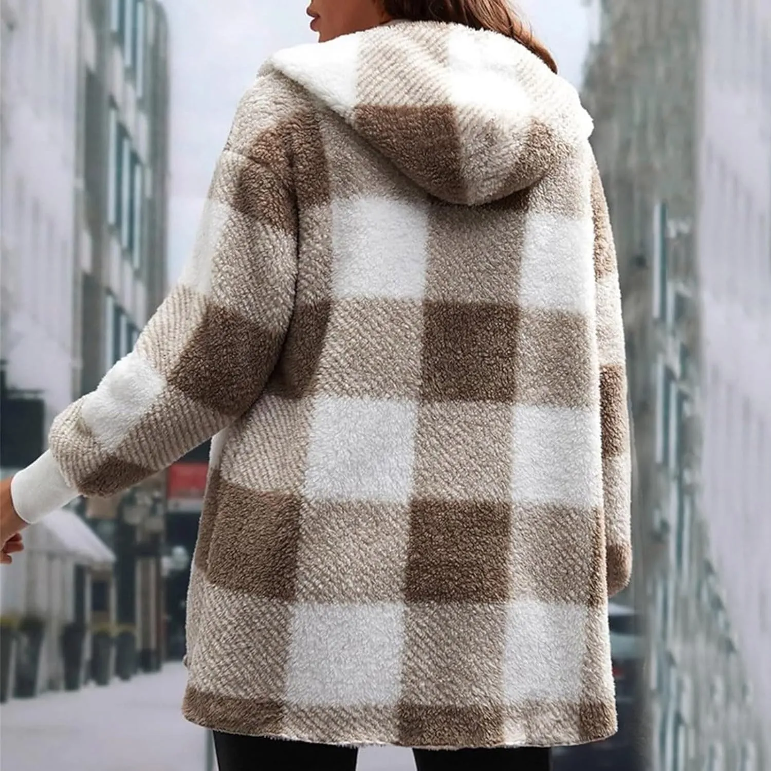 ChicCrate Womens Plaid Shacket Jacket 2025 Fall Winter Clothes Fashion Outfits Long Sleeve Coats