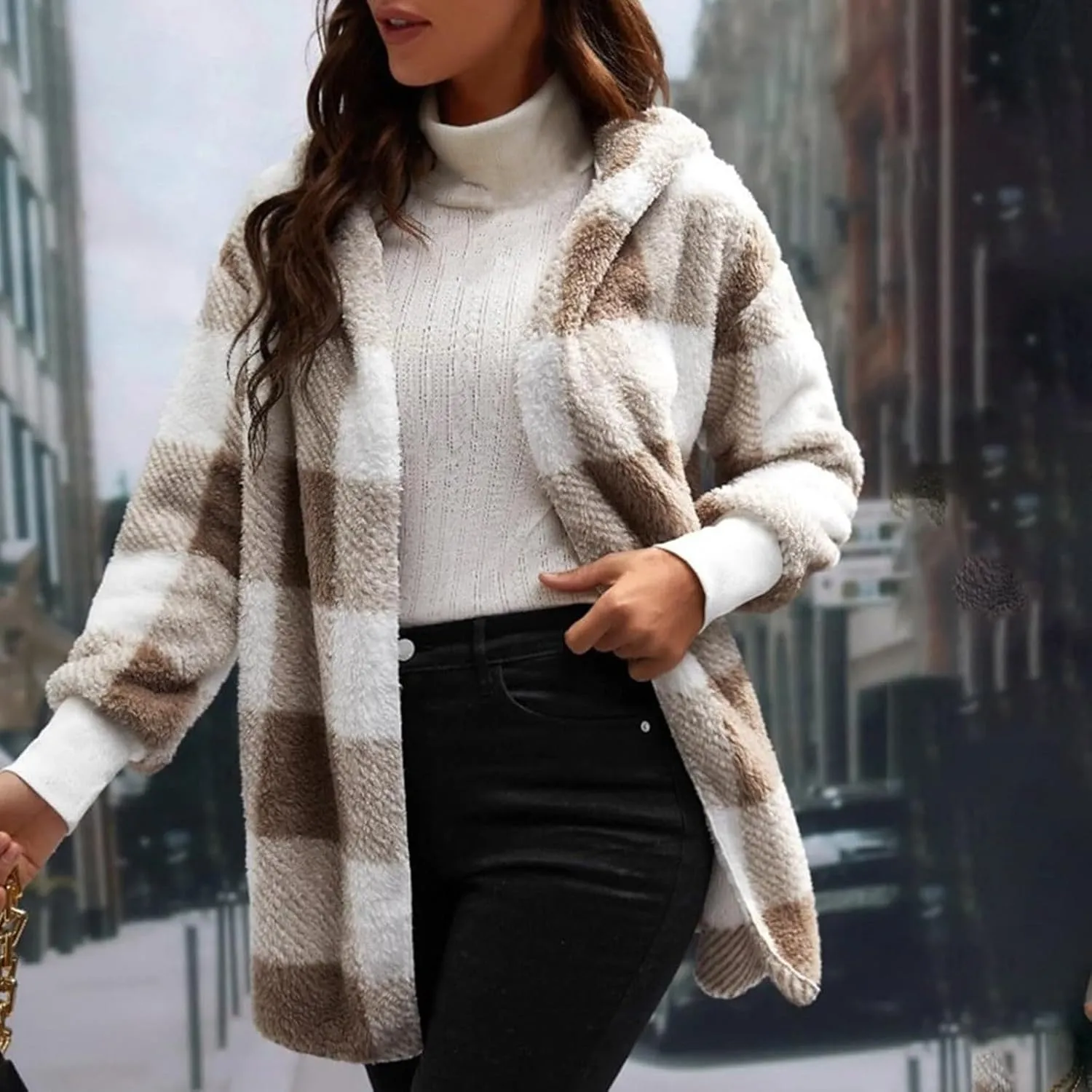 ChicCrate Womens Plaid Shacket Jacket 2025 Fall Winter Clothes Fashion Outfits Long Sleeve Coats