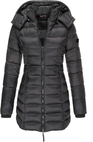 ChicCrate Women's Puffer Jacket Quilted Winter Coat Long Sleeve Lightweight Down Jackets Warm Clothes Outwear