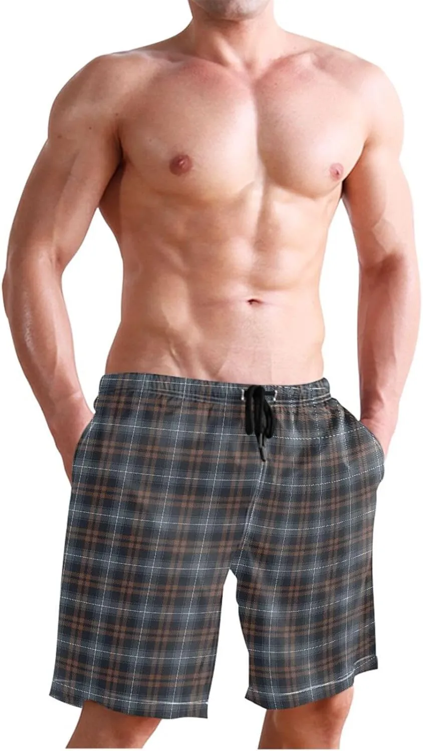 CHIFIGNO Chic Yellow Paws White Mens Swimming Shorts, Small Quick Dry, Swimsuit Mens Trunks