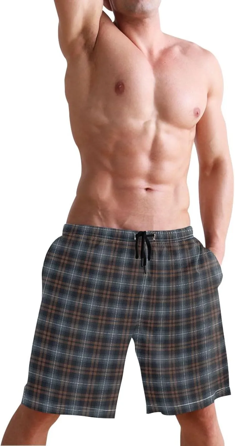 CHIFIGNO Chic Yellow Paws White Mens Swimming Shorts, Small Quick Dry, Swimsuit Mens Trunks