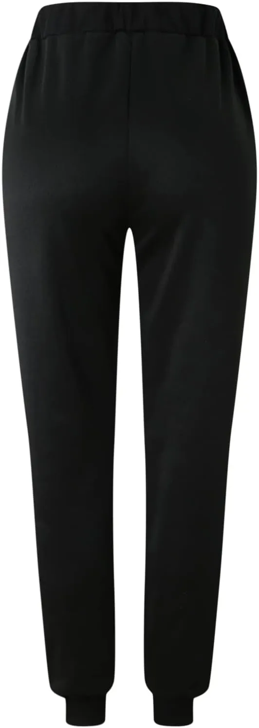 cooki Sweatpants for Women Mid Waisted Plus Sized Cinch Bottom Sweatpants with Pockets Batterflies Print Jogger Yoga Pants