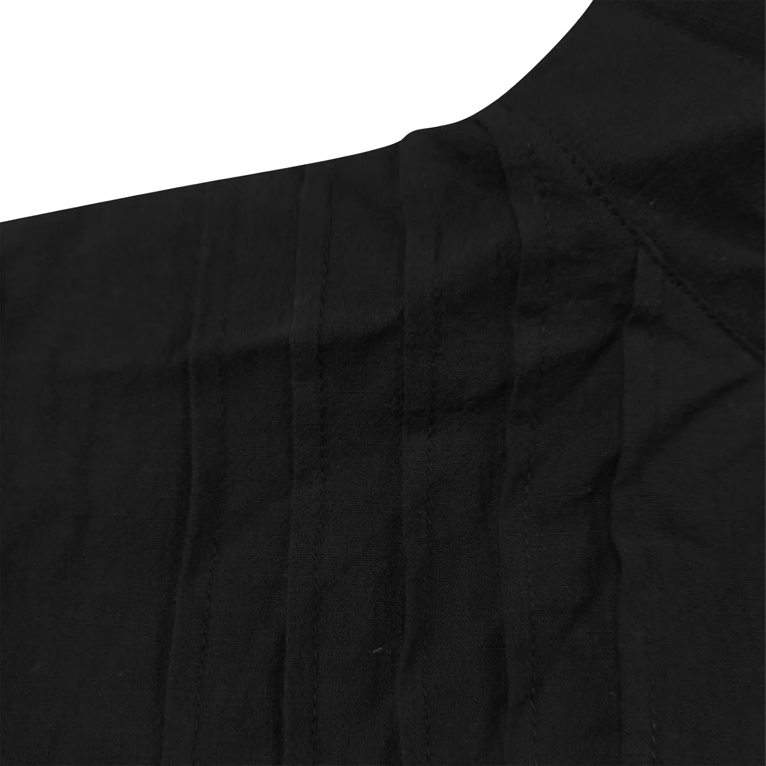 Cotton Linen Shirts for Women Summer Long Sleeve Button Down Shirt Pleated Front Gauze Tops Loose Casual Blouses