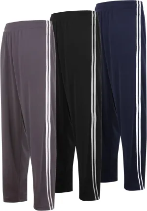 DARESAY 3 Pack: Mens Athletic Pants with Pockets, Mens Sweatpants, Mens Joggers with Pockets (Up to 3XL)