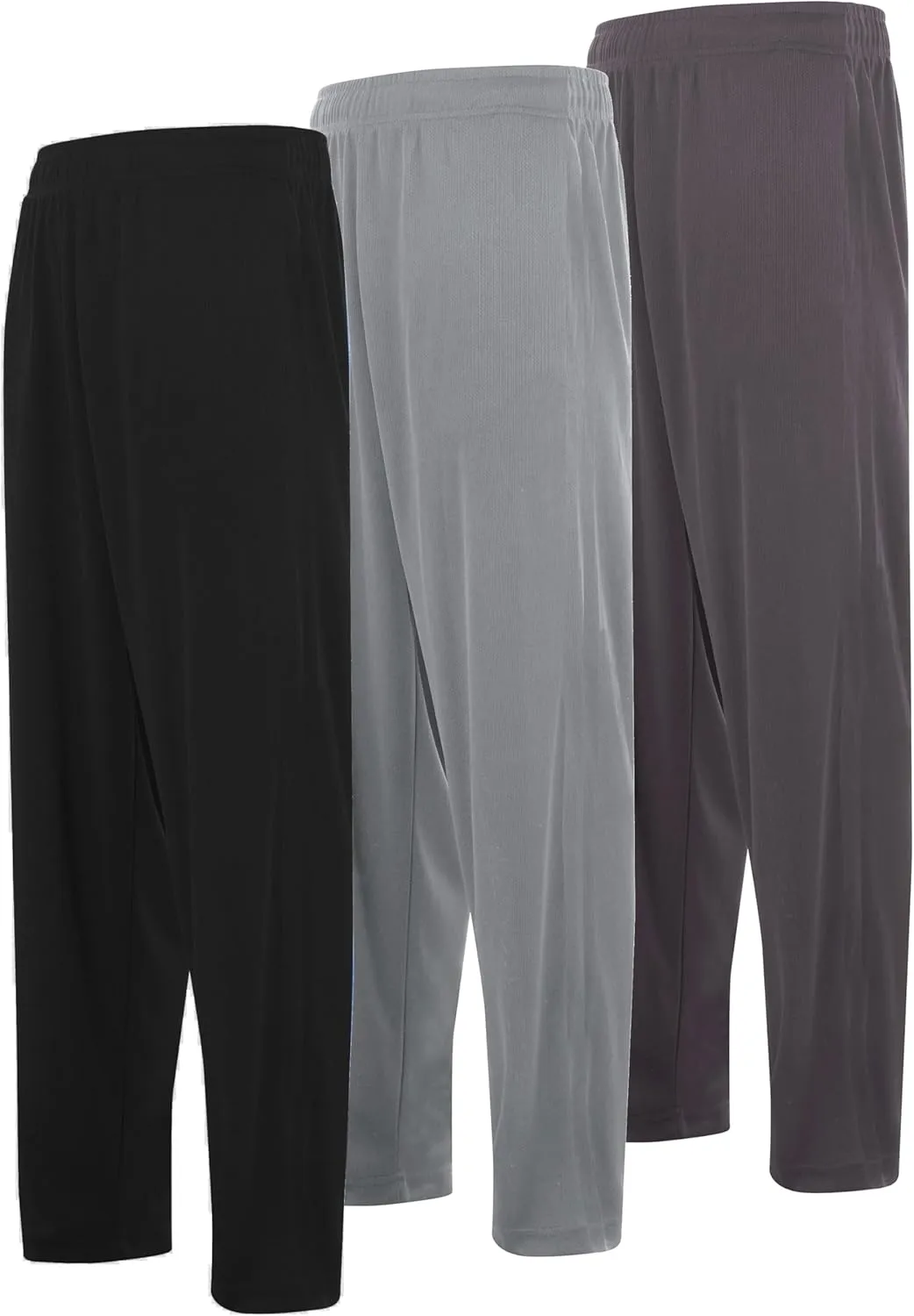 DARESAY 3 Pack: Mens Athletic Pants with Pockets, Mens Sweatpants, Mens Joggers with Pockets (Up to 3XL)