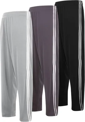 DARESAY 3 Pack: Mens Athletic Pants with Pockets, Mens Sweatpants, Mens Joggers with Pockets (Up to 3XL)