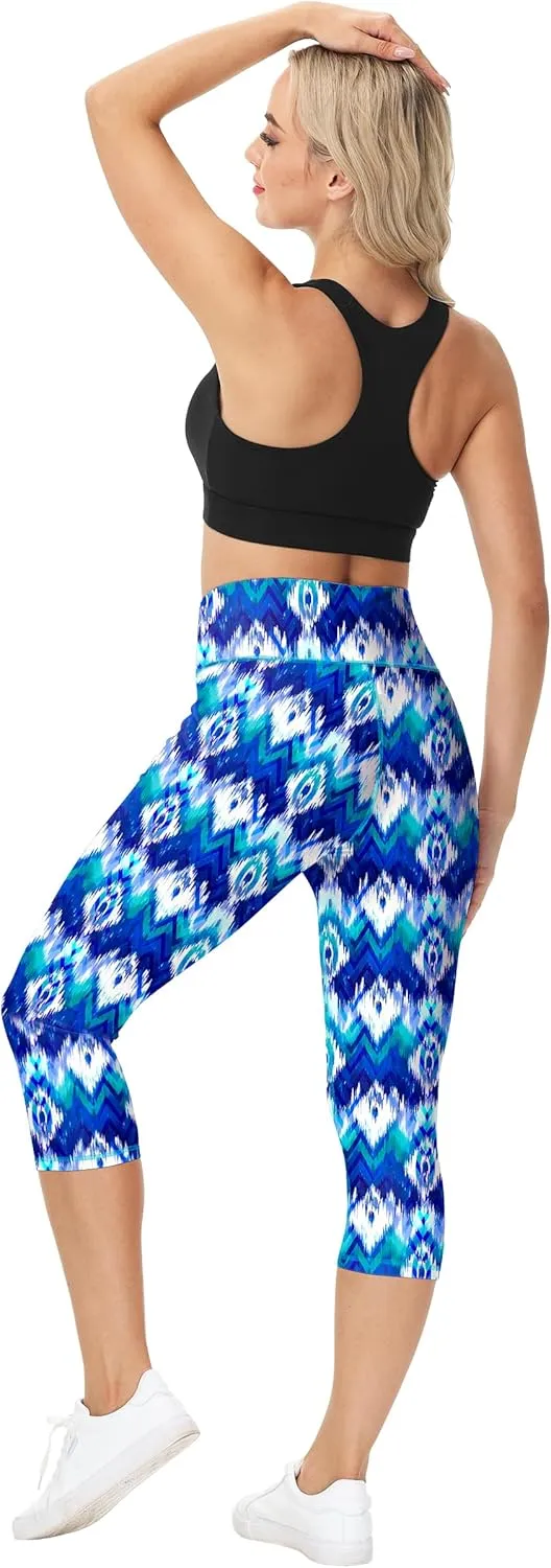 Deerose Women Swim Capris High Waisted Sun Protection UPF 50  Swimming Pants