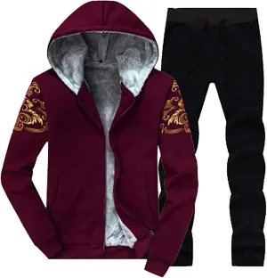 Deportivos para New Men's Baseball Wear Casual Cardigan Coat Matching Color Sports Pants Suit Sweat Pants Sweat