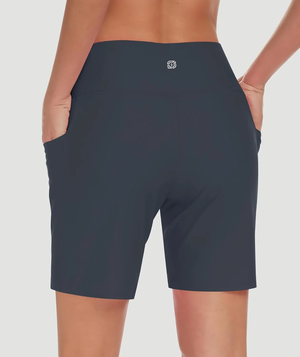 DIBAOLONG Women's Swim Shorts 7" High Waisted Quick Dry UPF 50  Beach Board Shorts for Women with Liner & Pockets