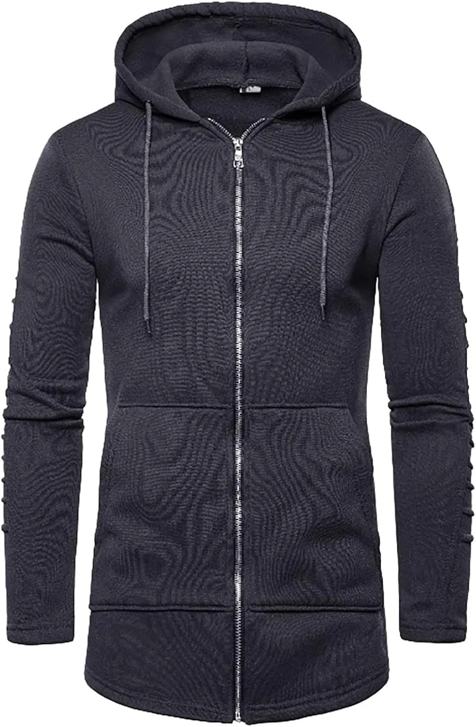 DuDubaby Men's Casual Camouflage Sports Sweatshirt Long Sleeve Zipper Hooded Jacket Coat