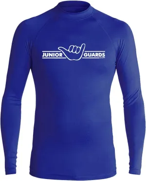 eBodyboarding Junior Guard Shaka Bar Long Sleeve UV ProtectiveRashguard Sun Shirt - Navy/White - S